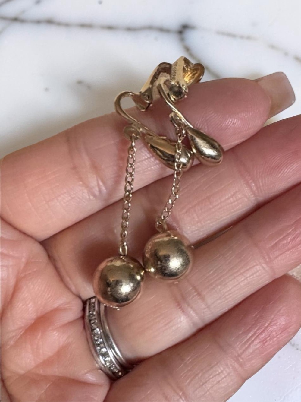 Vintage Sarah Coventry Drop Earrings - Picture 4 of 4